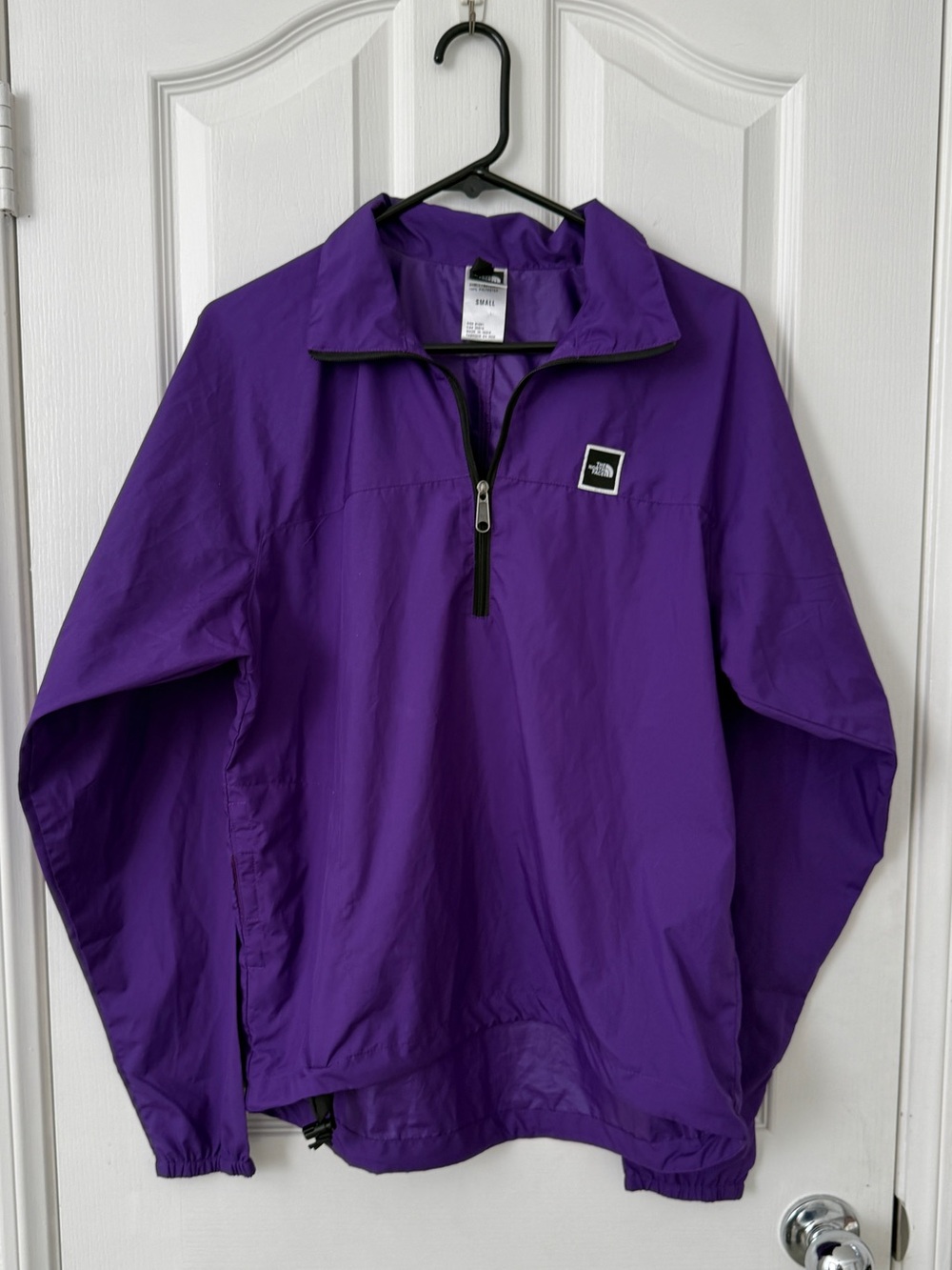 The North Face purple anorak pullover windbreaker shell